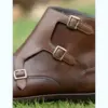 Triple Monk Strap Boots For Men LB-027 | Monk Strap Chelsea Boots Triple Monk Strap Boots For Men LB-027 | Monk Strap Chelsea Boots