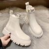 Autumn-Winter-Chelsea-Boots-Women-2022-Fashion-Brown-Black-Beige-White-Ankle-Boots-For-Women-Fur Autumn Winter Chelsea Boots Women 2022 Fashion Brown Black Beige White Ankle Boots For Women Fur Short Chunky Punk Gothic Shoes