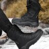 H0a48802a2c344c5bbf20ccaf085553c80 New Warm Plush Snow Boots Men Lace Up Casual High Top Men's Boots Waterproof Winter Boots Anti-Slip Ankle Boots Army Work Boots