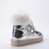 H0d76f17ee3cc4be0bbc83e842e826baek Real Cow Leather Natural Sheep Wool Fur Lined Women Short Ankle Winter Snow Boots Casual Warm Shoes Waterproof Flat