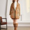 H102b7295cc1d49858886ae82dacd58170 Sheepskin Suede Leather Natural Sheep Wool Fur Lined Women Long Casual Winter Snow Boots High Warm Shoes