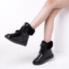 H124cb649228a435f9f48d8b918a05fcfq Real Cow Leather Natural Sheep Wool Fur Lined Women Short Ankle Winter Snow Boots Casual Warm Shoes Waterproof Flat
