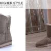 H19a8f21d115d4c2a81fbe2f9dafe3e9dI Sheepskin Suede Leather Women Casual Short Winter Snow Boots Natural Sheep Wool Fur Lined Warm Shoes Waterproof