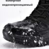 H455685943ac245a1987d4835e3f11e74o New Warm Plush Snow Boots Men Lace Up Casual High Top Men's Boots Waterproof Winter Boots Anti-Slip Ankle Boots Army Work Boots