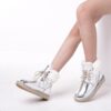 H4ac6f833bcf3408f90fb95388b58efbaS Real Cow Leather Natural Sheep Wool Fur Lined Women Short Ankle Winter Snow Boots Casual Warm Shoes Waterproof Flat