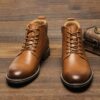 H59d04164a99a4473b3f97b818a947f3af Natural Cow Leather Men Boots Top Quality Handmade Retro Men Boots Genuine Leather Men Boots