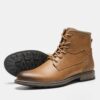 H5ab36880646f4efb80dfbce58312de05U Natural Cow Leather Men Boots Top Quality Handmade Retro Men Boots Genuine Leather Men Boots