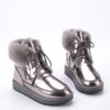 H5cba0a238c54460380264768a82b91b00 Real Cow Leather Natural Sheep Wool Fur Lined Women Short Ankle Winter Snow Boots Casual Warm Shoes Waterproof Flat