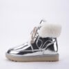 H7a8f65be9a3c41678c9de2ae4b080109I Real Cow Leather Natural Sheep Wool Fur Lined Women Short Ankle Winter Snow Boots Casual Warm Shoes Waterproof Flat
