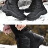 H814871472c104cc78a85aa1416c6266cU New Warm Plush Snow Boots Men Lace Up Casual High Top Men's Boots Waterproof Winter Boots Anti-Slip Ankle Boots Army Work Boots
