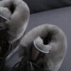H9bb0b6da7672499092d6fb1c3ff85b1b5 Real Cow Leather Natural Sheep Wool Fur Lined Women Short Ankle Winter Snow Boots Casual Warm Shoes Waterproof Flat