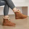 INOE-Fashion-Sheepskin-Suede-Leather-Women-Casual-Short-Winter-Snow-Boots-Natural-Sheep-Wool-Fur-Lined-2 Sheepskin Suede Leather Women Casual Short Winter Snow Boots Natural Sheep Wool Fur Lined Warm Shoes Waterproof