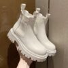 S7960e9c6eb394832b0e9e9eae0f80aa68 Autumn Winter Chelsea Boots Women 2022 Fashion Brown Black Beige White Ankle Boots For Women Fur Short Chunky Punk Gothic Shoes