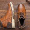 S89da0337f98f45719e919394f285ce8bC Warm Winter Boots For Men Comfortable Non-Slip Leather Men Winter Shoes