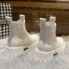 Scf24cbcedd7248e2ab91ebeea81f7995a Autumn Winter Chelsea Boots Women 2022 Fashion Brown Black Beige White Ankle Boots For Women Fur Short Chunky Punk Gothic Shoes