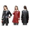 Elegant-Fur-Fleece-PU-Leather-Jacket-Coat-Cloth-Women-Winter-Out-Wear-Long-Lady-Overcoat-Casual-1 Elegant Fur Fleece PU Leather Jacket Coat Cloth Women Winter Out Wear Long Lady Overcoat Casual Girl Warm Clothing Outfits Red