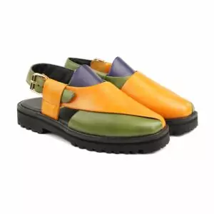 Peshawari Chappal Calf Leather Handmade