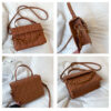 S7673feeffa4b48209e1b1d1e16981244C Trendy Plaid Women Shoulder Bag Fashion Chain Crossbody Bags Brand Designer Handbags and Purses Small Flap Top Handle Bags