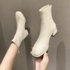 Elastic-Socks-Boots-Fashion-Ankle-Boots-Women-High-Heel-Thicks-Heel-Square-Toe-Short-Boots-Women-2 Elastic Socks Boots Fashion Ankle Boots Women High Heel Thicks Heel Square Toe Short Boots Women Retro 2023 New Ladies Shoes