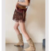 S0e1d796ff97f4232aa88b1bf15c6a4a0E Boots Women 2022 New Western Cowboy Boots Fashion Slip on Flat Knight Boots Casual Women Shoes Ladies Mid Calf Boots Bottines