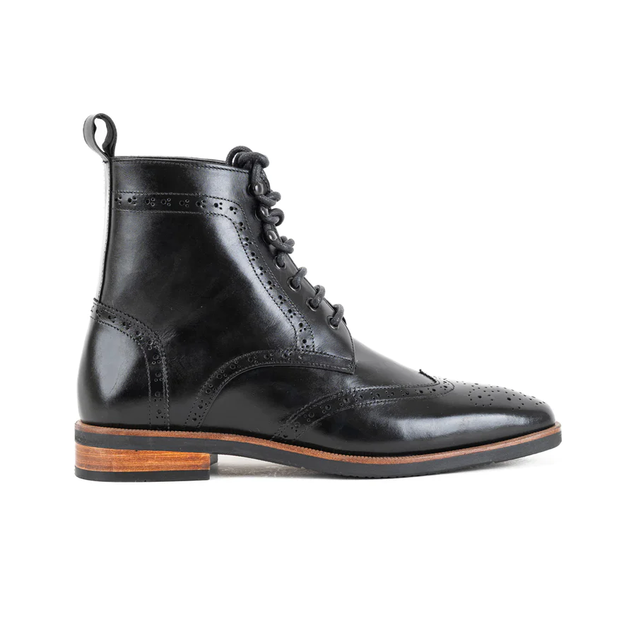 black leather boots 3