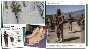 Servis Cheetah Low top trainers White yellow green shoes afghani tali style