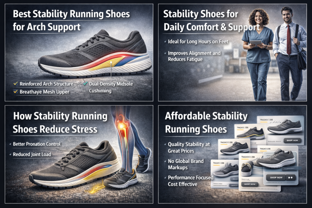 Running shoes for comfort and support